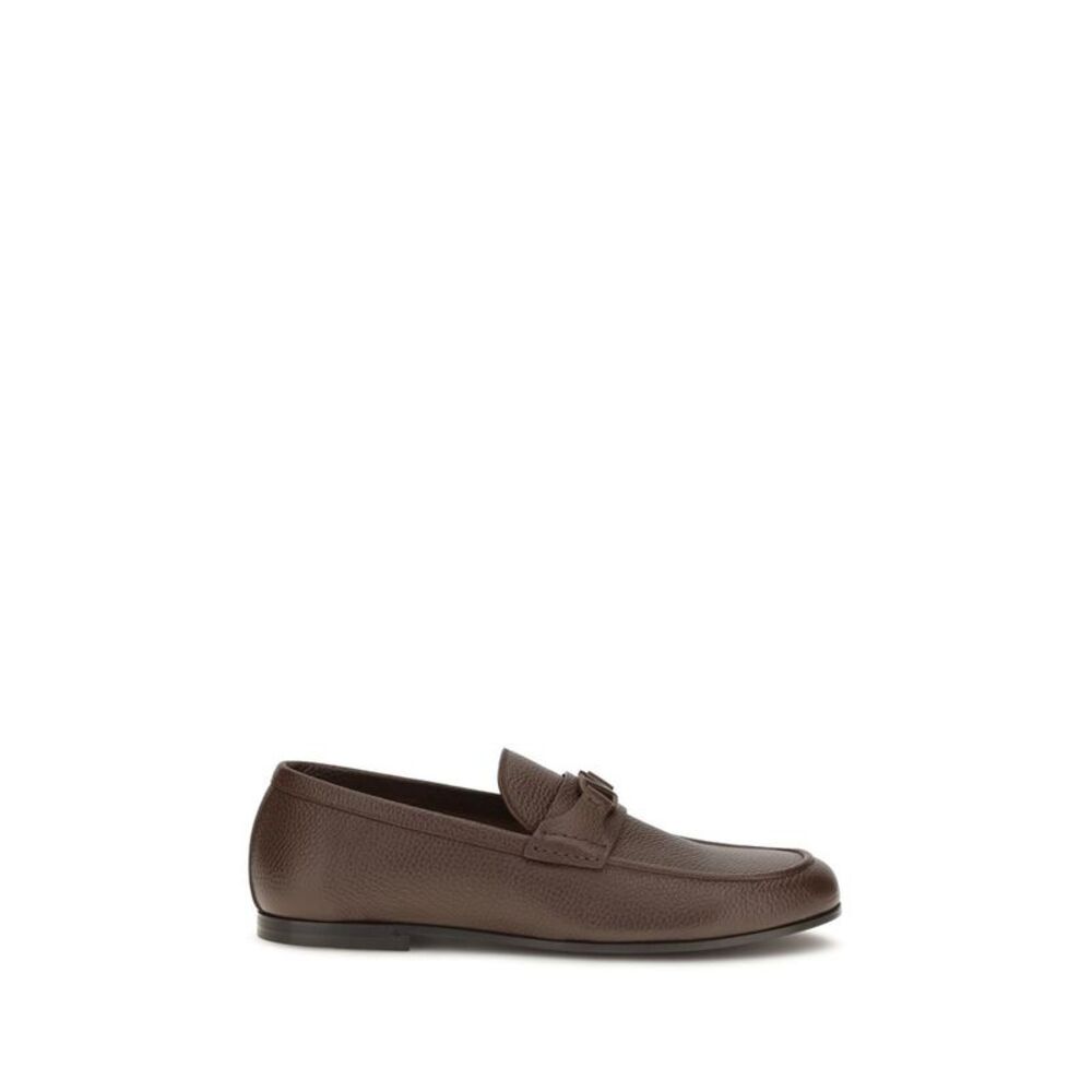 Valentino Garavani Brown Deer Slip-On Men's Loafers